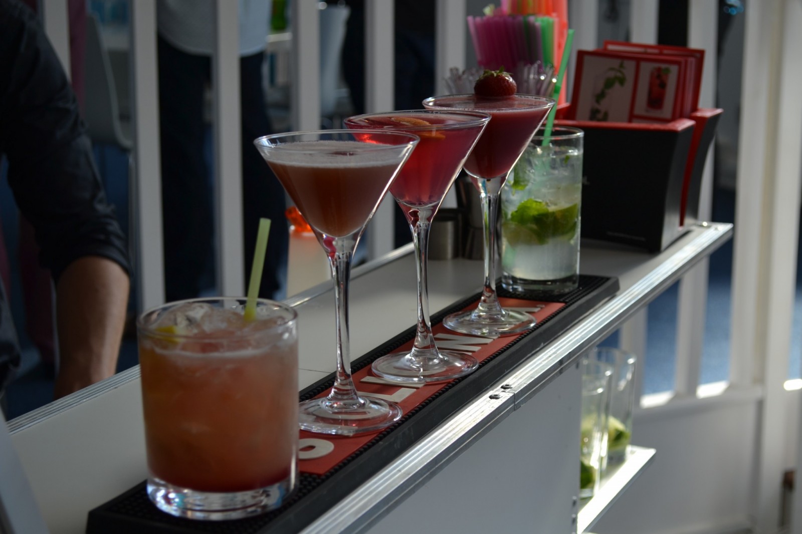 mobile bar at an office party