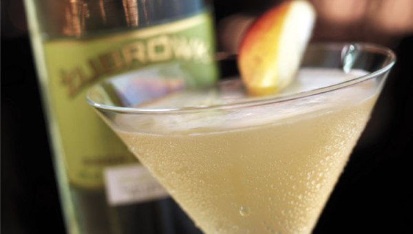 Zubrowka Vodka presents ~ Apple Martini Full Moon Cocktail