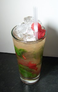 Raspberry Mojito cocktail