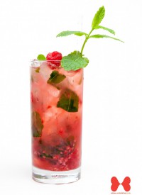 Raspberry Mojito Cocktails