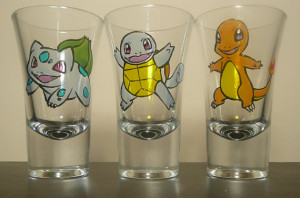 pokemon shot glass