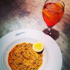 aperol with food